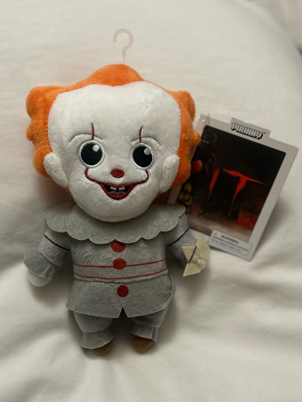 IT The Movie- Pennywise Plush Doll - Gray & Orange